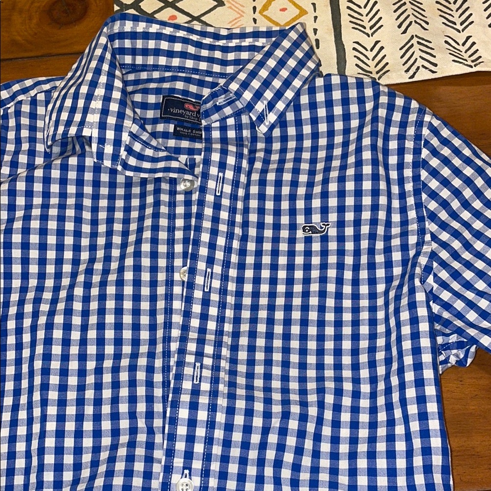 Vineyard Vines Blue Gingham Shirt